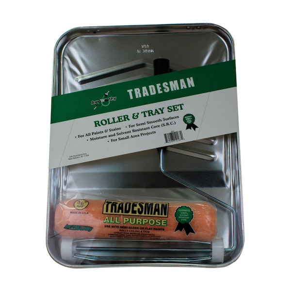 Arroworthy ArroWorthy Tradesman Metal 9 in. W X 9 in. L 1 gal Disposable Paint Tray Kit 9SS - main